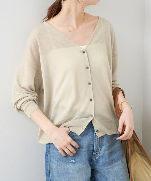 Spick and Span◆WASHABLE シアーカーディガン ウォッシャブルシアーカーディガン（カーディガン/ボレロ