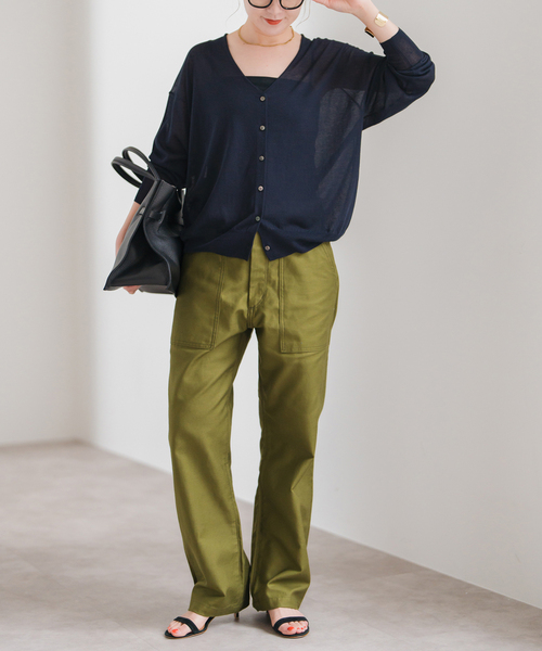 【新品】Spick and Span 2way ウォッシャブルシアーカーディガン Spick & Span（スピックアンドスパン）の「2way ウォッシャブル