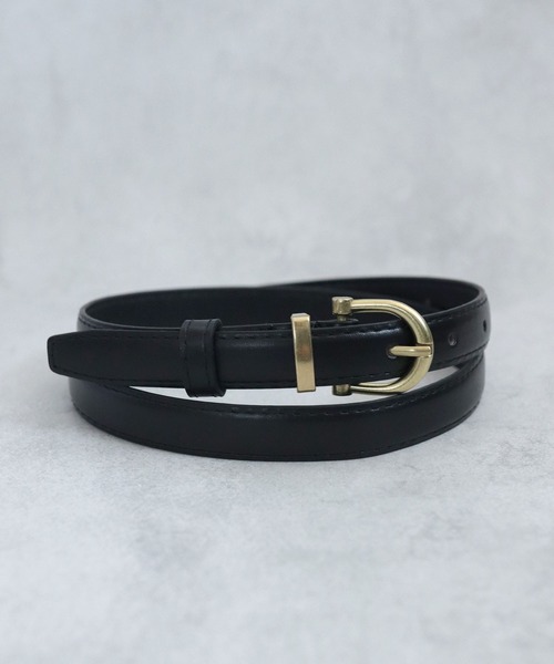 上品【REISS】BAILEY ホースシュー ベルト セール】アンティークゴールドホースシューバックルレザーベルト