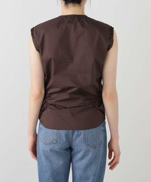セール】LOW CLASSIC/ロウ クラシック WRINKLE SLEEVELESS SHIRT 