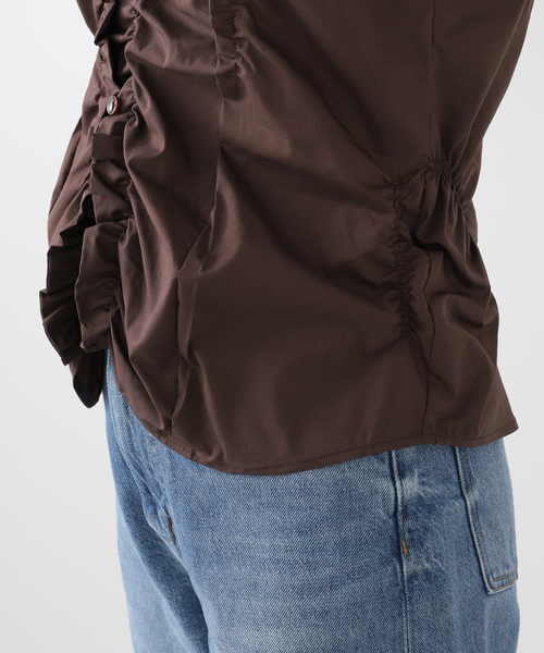 セール】LOW CLASSIC/ロウ クラシック WRINKLE SLEEVELESS SHIRT 