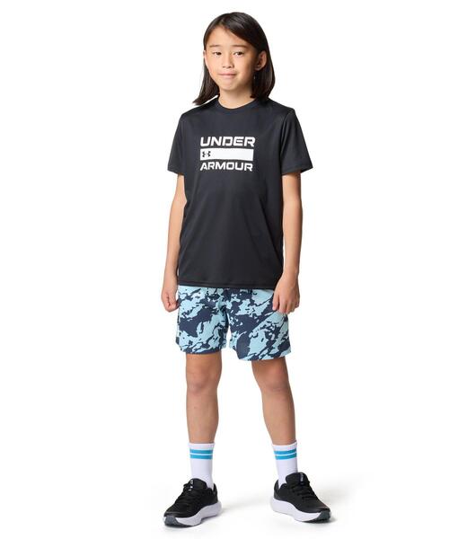 UNDER ARMOUR(アンダーアーマー)の「UAテック プリント ショーツ(トレーニング/キッズ)(その他パンツ・キッズ・ブルー系・150cm/160cm/170cm/140cm/130cm)」の3枚目の写真