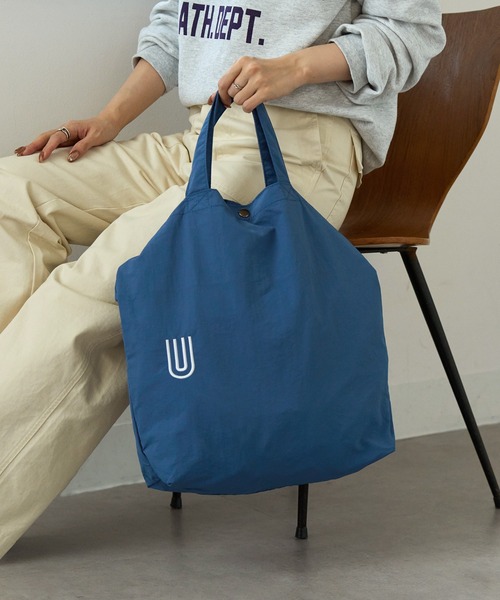 UNIVERSAL OVERALL(ユニバーサルオーバーオール)の「【UNIVERSAL OVERALL】UO シワナイロン 2WAYショルダー UVO-200(ショルダーバッグ・レディース・ブラック/チャコールグレー/ブルー/グレー/オリーブ/オレンジ/アイボリー・FREE)」の6枚目の写真