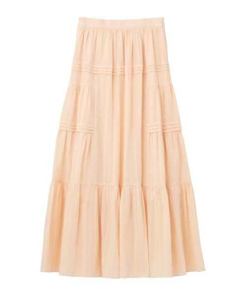 PEACH JOHN（ピーチジョン）の「サイドボリュームティアードスカート（スカート・レディース・オレンジ系その他/ブラック・ONE SIZE）」の7枚目の写真