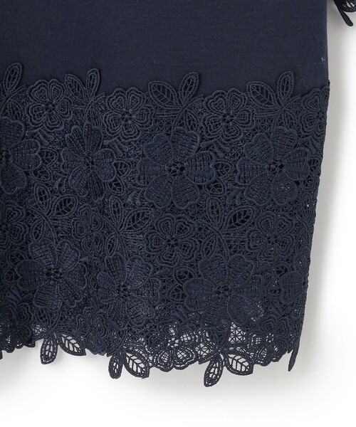 TOCCA（トッカ）の「FLOWER PATTERN LACE トップス（Tシャツ/カットソー・レディース・アイボリー系/ネイビー系・SMALL/MEDIUM）」の11枚目の写真