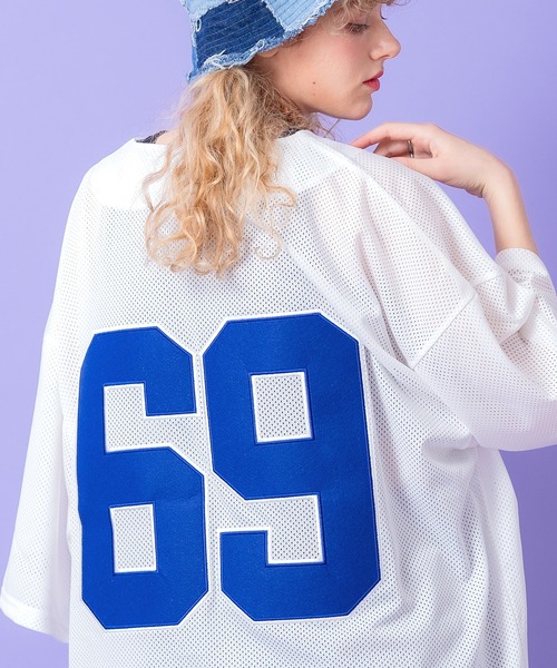 a.p.o.v.(エーピーオービー)の「a.p.o.v. フェルトロゴ&ナンバリングメッシュベースボールシャツ(シャツ/ブラウス・メンズ・ブラック/グリーン/ブラウン/ホワイト・ONESIZE)」の6枚目の写真
