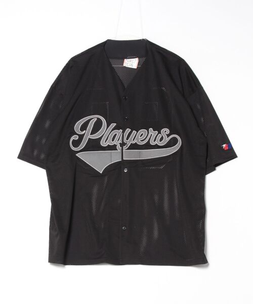a.p.o.v.(エーピーオービー)の「a.p.o.v. フェルトロゴ&ナンバリングメッシュベースボールシャツ(シャツ/ブラウス・メンズ・ブラック/グリーン/ブラウン/ホワイト・ONESIZE)」の11枚目の写真