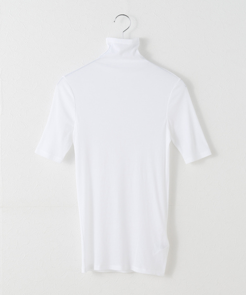 plage（プラージュ）の「Rib Sheer半袖タートル（Tシャツ/カットソー・レディース・ブラック/ホワイト・FREE）」の14枚目の写真