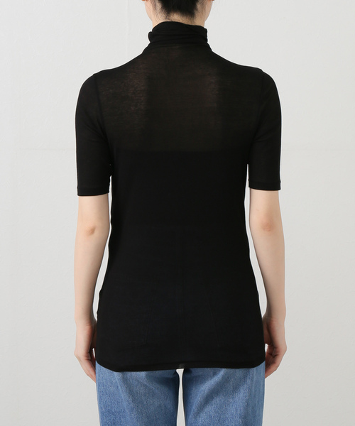 plage（プラージュ）の「Rib Sheer半袖タートル（Tシャツ/カットソー・レディース・ブラック/ホワイト・FREE）」の18枚目の写真