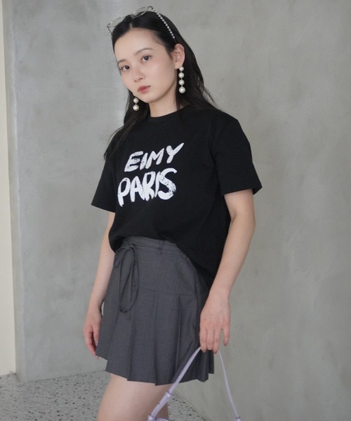 EIMY ISTOIRE(エイミーイストワール)の「タックミニスカート(スカート・レディース・ベージュ/ネイビー/グレー・S/M)」の12枚目の写真