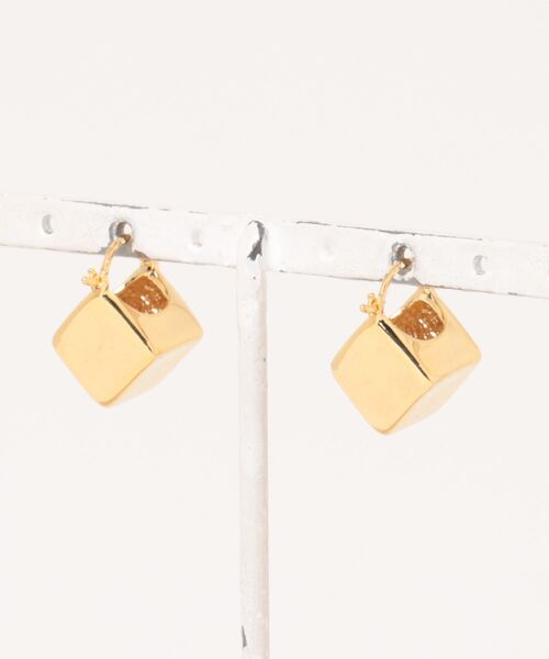 antiqua（アンティカ）の「ブロックピアス（ピアス（両耳用）・レディース・ゴールド/シルバー・フリー）」の17枚目の写真