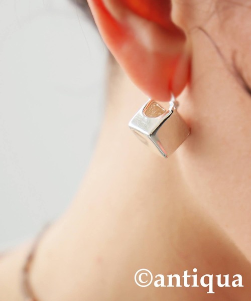 セール】ブロックピアス（ピアス（両耳用））｜antiqua