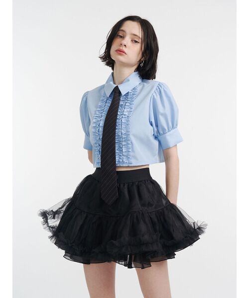 jouetie(ジュエティ)の「スライダーネクタイ(ネクタイ・レディース・グレー/ブラック・FREE)」の7枚目の写真