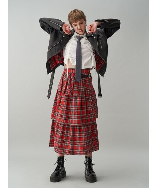 jouetie(ジュエティ)の「スライダーネクタイ(ネクタイ・レディース・グレー/ブラック・FREE)」の9枚目の写真