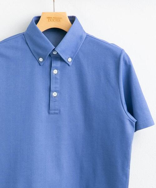 URBAN RESEARCH DOORS(アーバンリサーチドアーズ)の「『吸水速乾』LIFE STYLE TAILOR ボタンダウン半袖プルオーバー(シャツ/ブラウス・メンズ・ブルー/グレー/ネイビー/ホワイト・MEDIUM/LARGE/X-LARGE)」の2枚目の写真