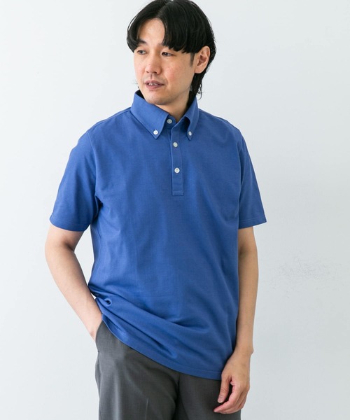 セール】『吸水速乾』LIFE STYLE TAILOR ボタンダウン半袖プル