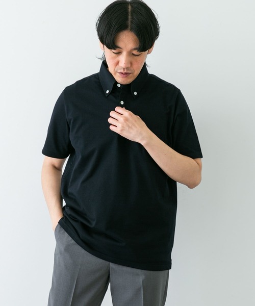セール】『吸水速乾』LIFE STYLE TAILOR ボタンダウン半袖プル
