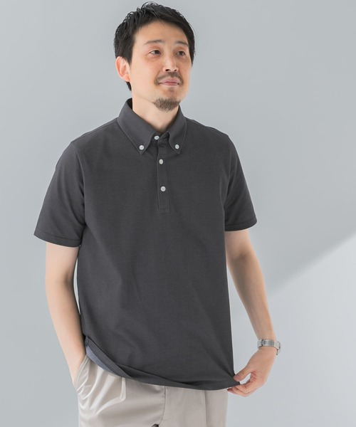 セール】『吸水速乾』LIFE STYLE TAILOR ボタンダウン半袖プル