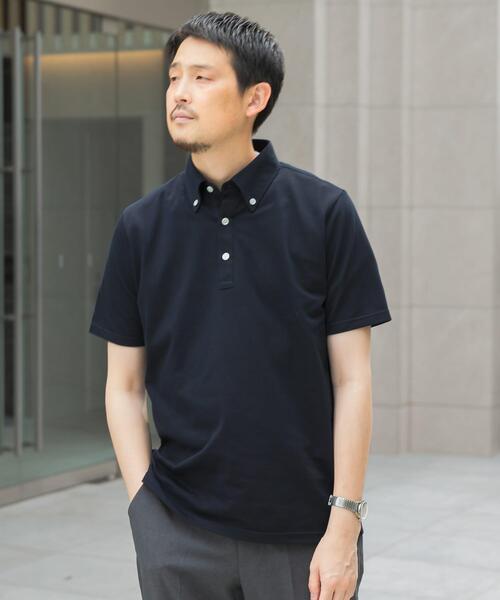 セール】『吸水速乾』LIFE STYLE TAILOR ボタンダウン半袖プルオーバー