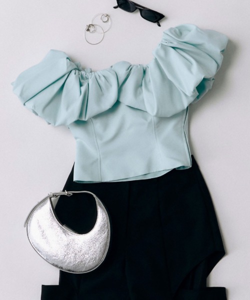 BALLON SLEEVE TOP/バルーンスリーブトップ（Tシャツ/カットソー