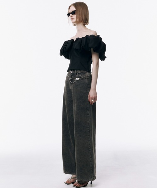 BALLON SLEEVE TOP/バルーンスリーブトップ（Tシャツ/カットソー