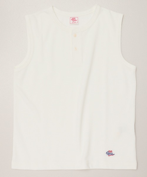 JEMORGAN（ジェーイーモーガン）の「【JEMORGAN / ジェーイーモーガン】カノコヘンリーネックノースリーブ（タンクトップ・レディース・イエロー/ネイビー/ホワイト/グリーン系/チャコール/レッド系/ブラック・FREE）」の13枚目の写真