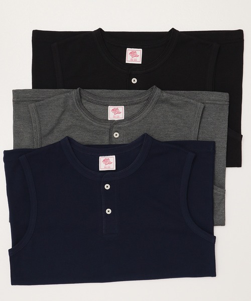 JEMORGAN（ジェーイーモーガン）の「【JEMORGAN / ジェーイーモーガン】カノコヘンリーネックノースリーブ（タンクトップ・レディース・イエロー/ネイビー/ホワイト/グリーン系/チャコール/レッド系/ブラック・FREE）」の10枚目の写真