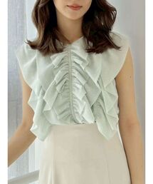 MERCURYDUO | リボンフリルブラウス(シャツ/ブラウス)