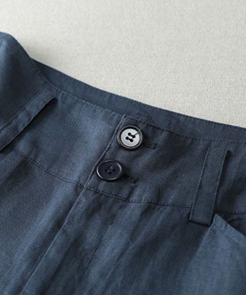 CADBURY（キャドバリー）の「ハイウエストワイドパンツ（その他パンツ・レディース・アイボリー/ブラック/ブルー/ホワイト/グリーン/ベージュ・SMALL/MEDIUM/LARGE/X-LARGE）」の7枚目の写真