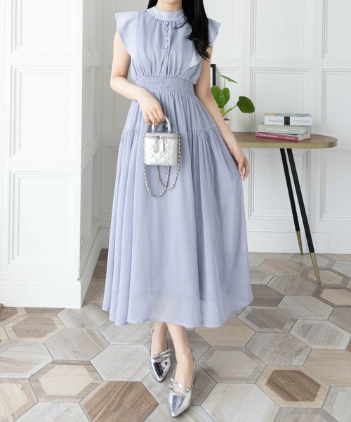 ✨セール✨現品限り✨新品✨ワンピース ミモレ丈 バックリボン ノースリーブ 韓国 66612896_0.jpg