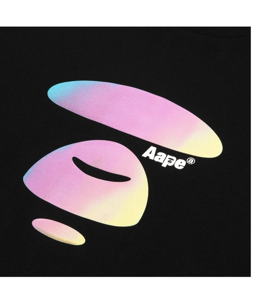 AAPE BY A BATHING APE(エーエイプバイアベイシングエイプ)の「AAPE BASIC TEE(Tシャツ/カットソー・メンズ・ブラック・SMALL/X-LARGE/XX-LARGE/MEDIUM/LARGE)」の4枚目の写真