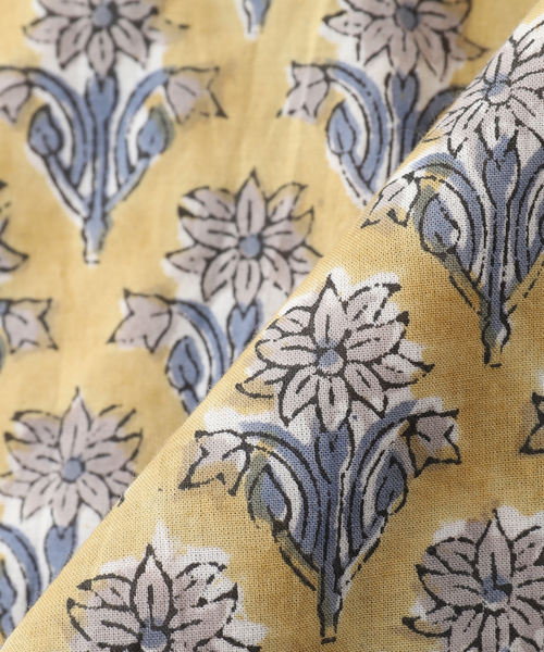 Couture d'adam（クチュールドアダム）の「COUTURE D’ADAM (クチュール ド アダム) Block Print Summerwear シャツ（シャツ/ブラウス・メンズ・チャコールグレー/ホワイト×ホワイト/イエロー系その他/ホワイト系その他/マスタード・40/42）」の6枚目の写真