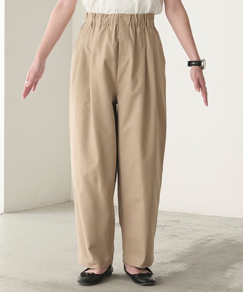 BONLECILL（ボンルシール）の「【マシンウォッシャブル/イージーケア/クイックドライ】キレイージーチノパンツ（チノパンツ・レディース・ブラック/ベージュ/カーキ・S/L/M）」の4枚目の写真