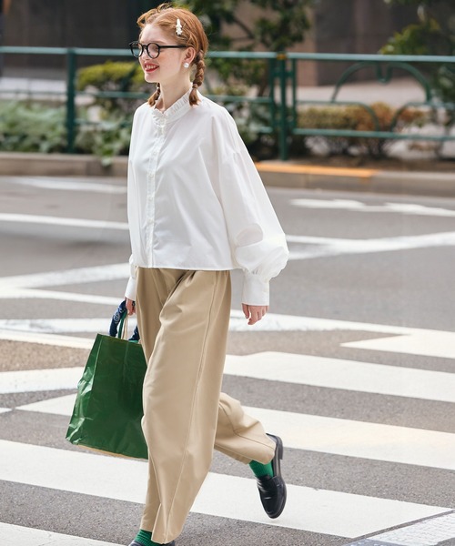 BONLECILL（ボンルシール）の「【マシンウォッシャブル/イージーケア/クイックドライ】キレイージーチノパンツ（チノパンツ・レディース・ブラック/ベージュ/カーキ・S/L/M）」の21枚目の写真