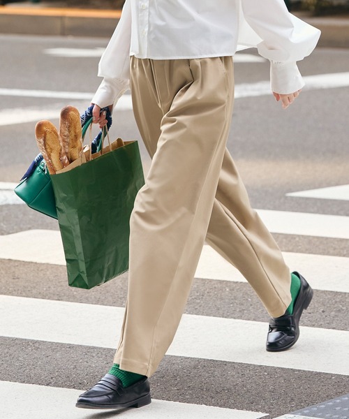 BONLECILL（ボンルシール）の「【マシンウォッシャブル/イージーケア/クイックドライ】キレイージーチノパンツ（チノパンツ・レディース・ブラック/ベージュ/カーキ・S/L/M）」の19枚目の写真