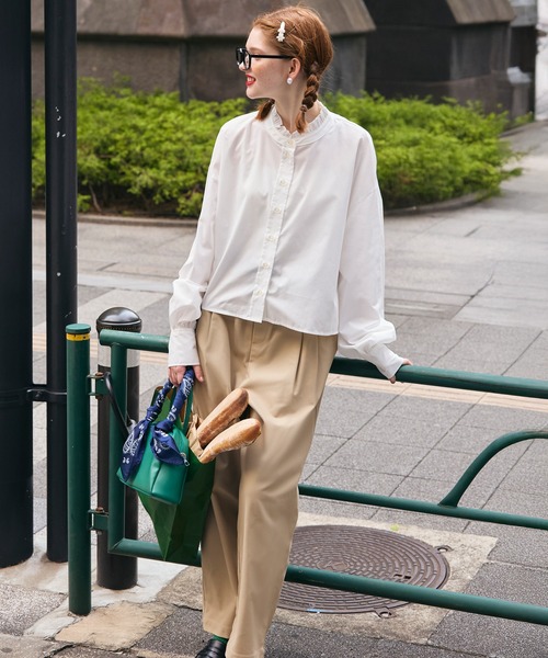 BONLECILL（ボンルシール）の「【マシンウォッシャブル/イージーケア/クイックドライ】キレイージーチノパンツ（チノパンツ・レディース・ブラック/ベージュ/カーキ・S/L/M）」の20枚目の写真