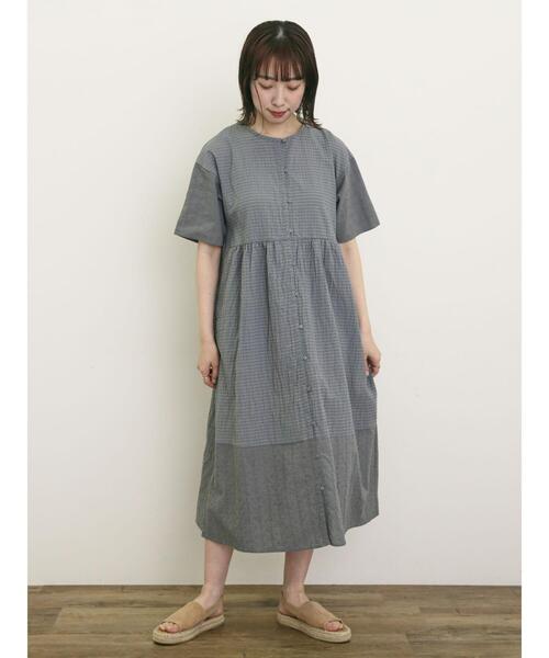 セール】【S/Mサイズ】オーバーレース切替ワンピース