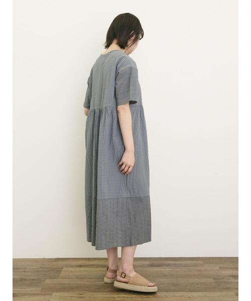 Samansa Mos2（サマンサ モスモス）の「【S/Mサイズ】オーバーレース切替ワンピース（ワンピース・レディース・グリーン/ベージュ/ブラック・M/S）」の5枚目の写真