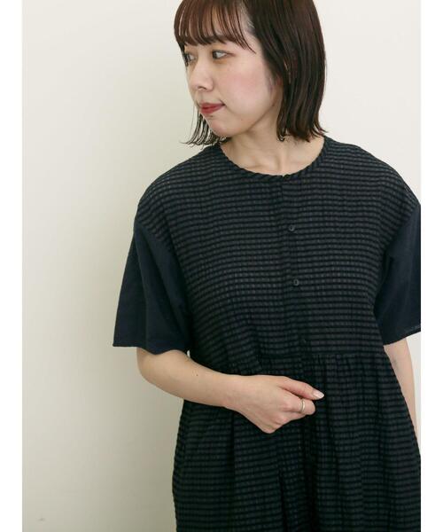 Samansa Mos2（サマンサ モスモス）の「【S/Mサイズ】オーバーレース切替ワンピース（ワンピース・レディース・グリーン/ベージュ/ブラック・M/S）」の12枚目の写真