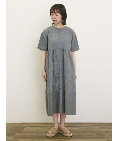 Samansa Mos2（サマンサ モスモス）の「【S/Mサイズ】オーバーレース切替ワンピース（ワンピース・レディース・グリーン/ベージュ/ブラック・M/S）」の16枚目の写真