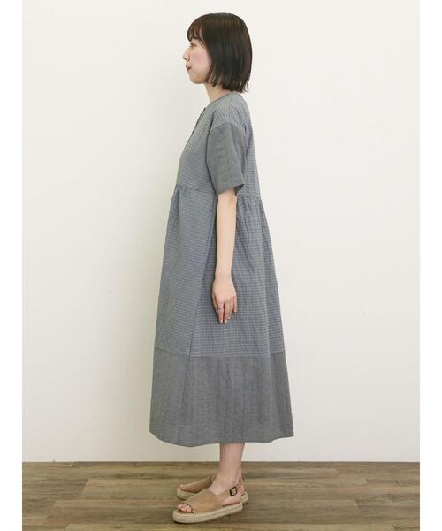 Samansa Mos2（サマンサ モスモス）の「【S/Mサイズ】オーバーレース切替ワンピース（ワンピース・レディース・グリーン/ベージュ/ブラック・M/S）」の17枚目の写真