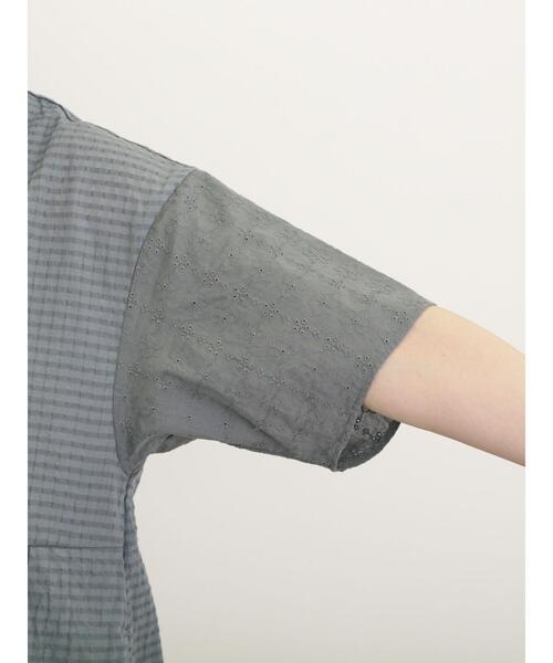 Samansa Mos2（サマンサ モスモス）の「【S/Mサイズ】オーバーレース切替ワンピース（ワンピース・レディース・グリーン/ベージュ/ブラック・M/S）」の21枚目の写真