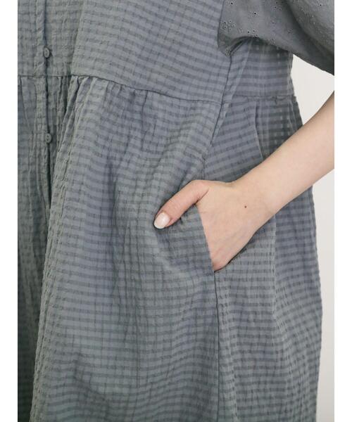 Samansa Mos2（サマンサ モスモス）の「【S/Mサイズ】オーバーレース切替ワンピース（ワンピース・レディース・グリーン/ベージュ/ブラック・M/S）」の22枚目の写真