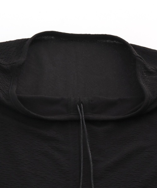 anap mimpi（アナップミンピ）の「フクレ接結カットソー ペプラムプルオーバートップス（Tシャツ/カットソー・レディース・ピンク/アイボリー/ブラック・FREE）」の18枚目の写真