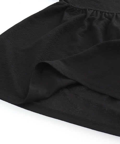 anap mimpi（アナップミンピ）の「フクレ接結カットソー ペプラムプルオーバートップス（Tシャツ/カットソー・レディース・ピンク/アイボリー/ブラック・FREE）」の20枚目の写真