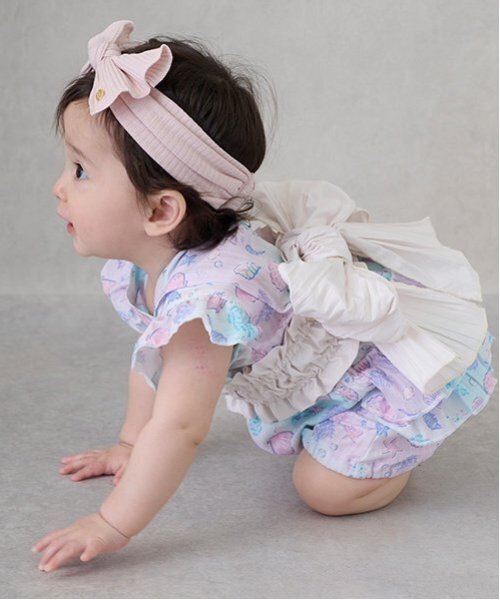 petit main(プティマイン)の「【WEB限定/リンク】girls babyアソート甚平(浴衣・キッズ・ピンク/アイボリー・80cm/70cm)」の3枚目の写真