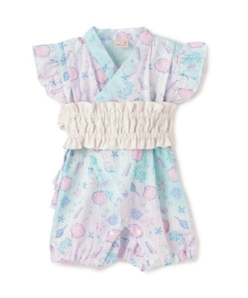 petit main(プティマイン)の「【WEB限定/リンク】girls babyアソート甚平(浴衣・キッズ・ピンク/アイボリー・80cm/70cm)」の9枚目の写真