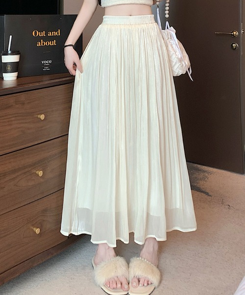 2ly2(トゥーリートゥー)の「シアー感エアリープリーツパンツ(その他パンツ・レディース・アイボリー/ブラック/ベージュ・FREE)」の7枚目の写真
