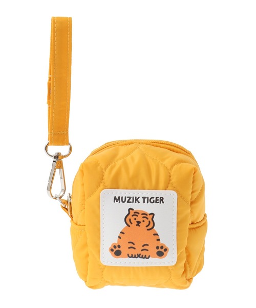 Green　Parks（グリーンパークス）の「ムジークタイガー/カラーキルトスクエアポーチ（ポーチ・レディース・ブラック/オフホワイト/ブルー/ピンク/パープル/オレンジ・FREE）」の6枚目の写真