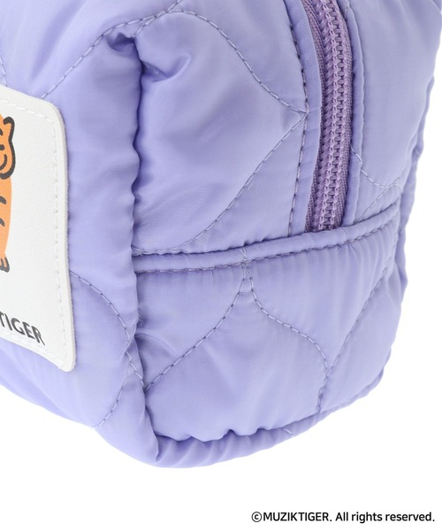 Green　Parks（グリーンパークス）の「ムジークタイガー/カラーキルトスクエアポーチ（ポーチ・レディース・ブラック/オフホワイト/ブルー/ピンク/パープル/オレンジ・FREE）」の15枚目の写真